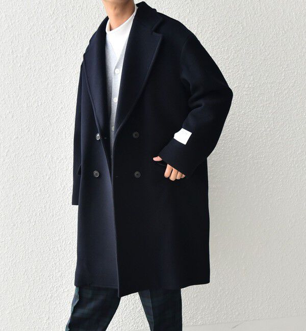 SHIPS any「SHIPS any: PURE WOOL MELTON ダブル チェスターコート◇」|チェスターコート|