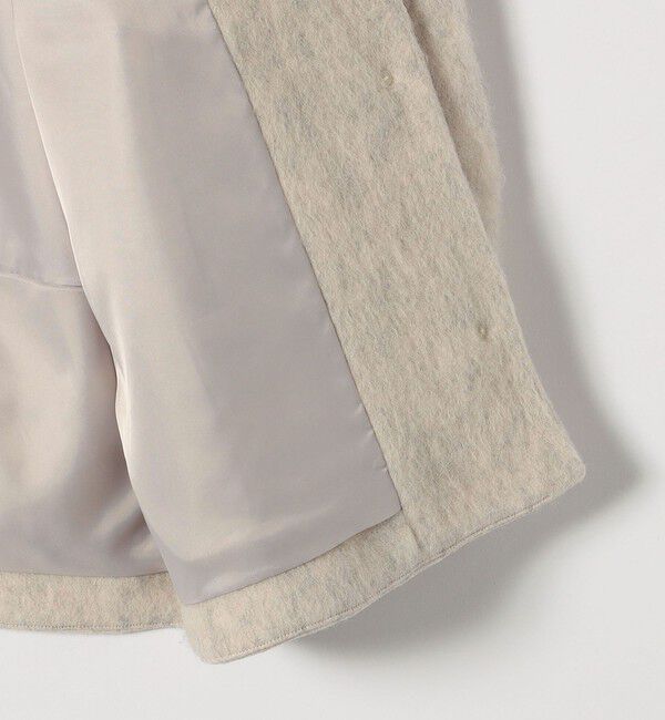 SHIPS any「《一部追加予約》SHIPS any: シャギー ノーカラー コクーン コート」|ノーカラーコート|