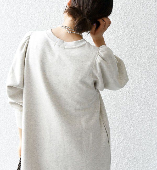 SHIPS any「【WEB限定】SHIPS any: USAコットン 裏起毛 パフ スリーブ ワンピース 2」|ワンピース|