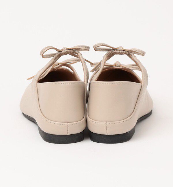 quaranciel「quaranciel: リボン ポインテッド トゥ フラット シューズ」|パンプス|