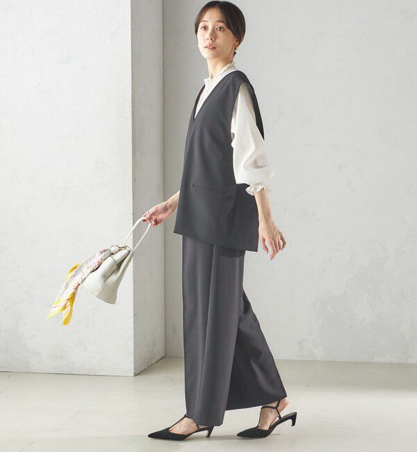 SHIPS for women「〈手洗い可能〉プルオーバー ベスト（セットアップ対応）」|ベスト・ジレ|