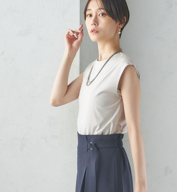 SHIPS for women「〈手洗い可能〉SORONA(R) 2WAY タンクトップ」|タンクトップ|ライトグレー