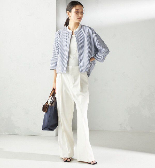 SHIPS for women「〈手洗い可能〉ストライプ 羽織 シャツ」|シャツ・ブラウス|