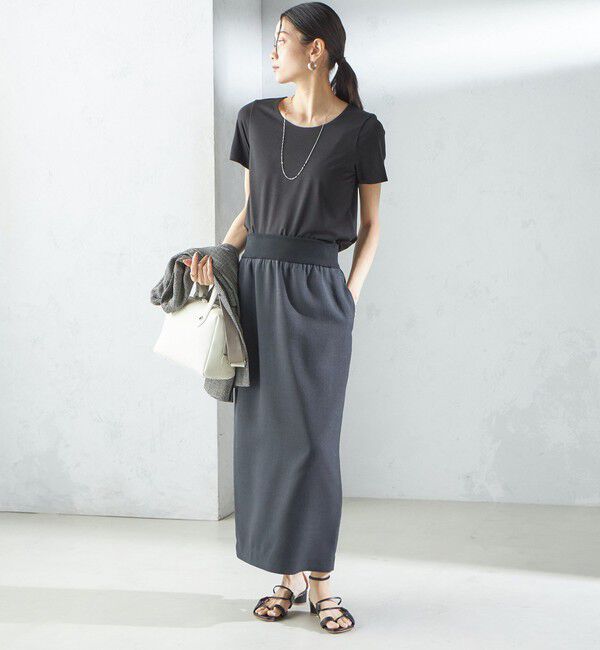 SHIPS for women「〈手洗い可能〉SORONA(R) クルーネック TEE」|Tシャツ・カットソー|