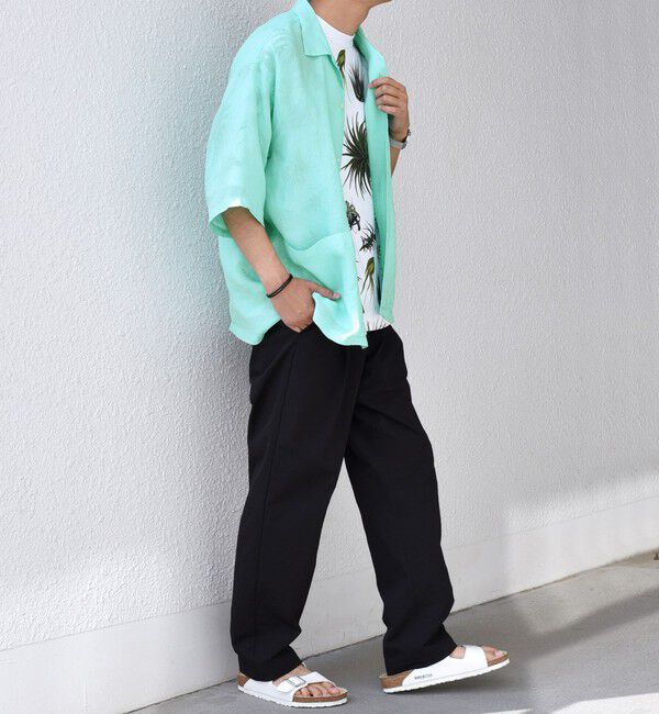 SHIPS any「SHIPS any: ピュアリネン キャンプポケット ハーフスリーブ オープン シャツ◇」|シャツ・ブラウス|