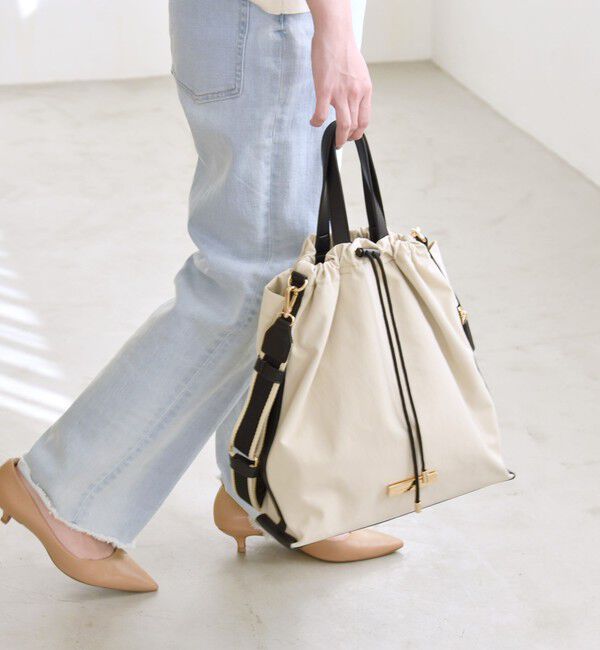 quaranciel「quaranciel: 3way ラインショルダー リュックサック トートバッグ（A4対応）」|リュック|