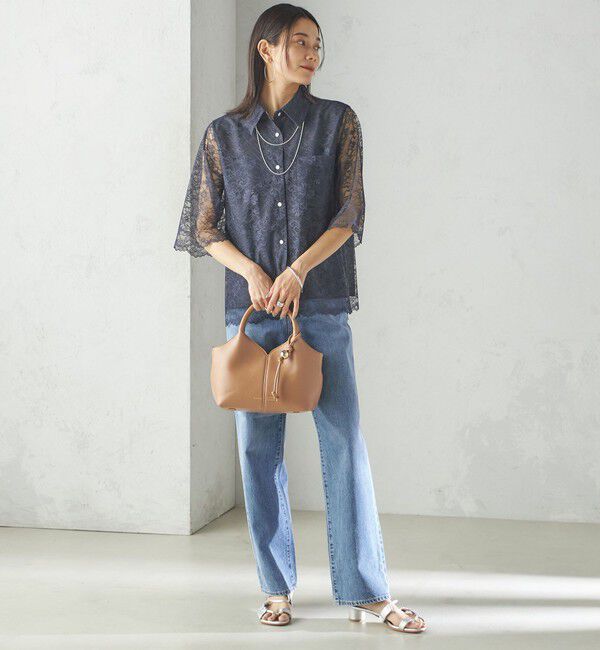 SHIPS for women「〈手洗い可能〉ラッセル レース シャツ」|シャツ・ブラウス|