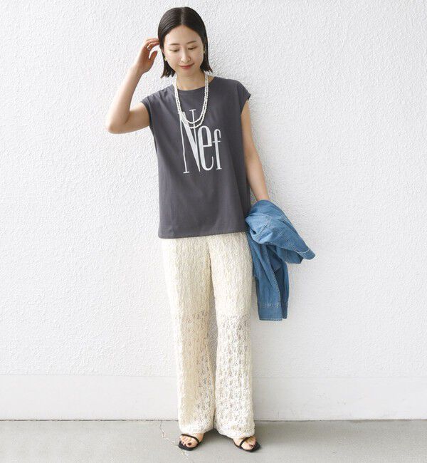 SHIPS for women「〈手洗い可能〉ラッセル レース イージー パンツ」|その他|