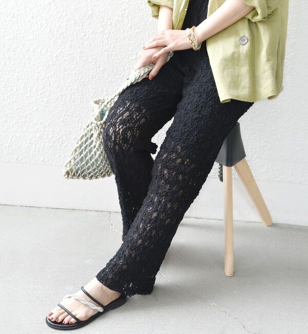 SHIPS for women「〈手洗い可能〉ラッセル レース イージー パンツ」|その他|