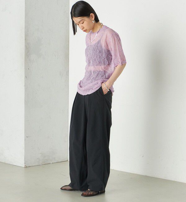 SHIPS for women「Wai＋:〈手洗い可能〉2タック スラックス」|スラックス|