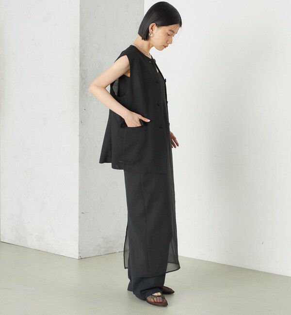 SHIPS for women「Wai＋:〈手洗い可能〉2タック スラックス」|スラックス|