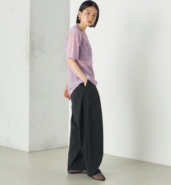 SHIPS for women「Wai＋:〈手洗い可能〉2タック スラックス」|スラックス|