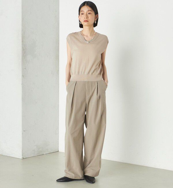 SHIPS for women「Wai＋:〈手洗い可能〉2タック スラックス」|スラックス|