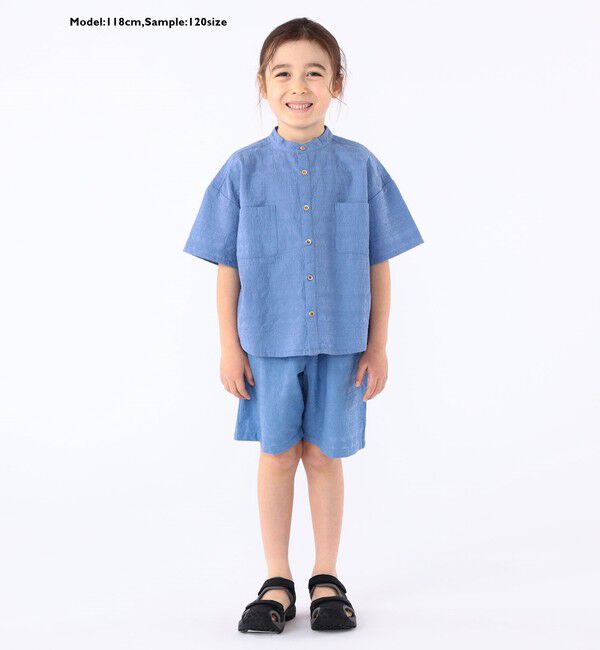 SHIPS KIDS「SHIPS KIDS:100～130cm /エンブロイダリー シャツ」|シャツ・ブラウス|