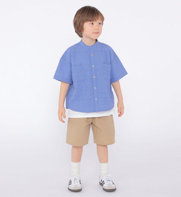 SHIPS KIDS「SHIPS KIDS:100～130cm /エンブロイダリー シャツ」|シャツ・ブラウス|