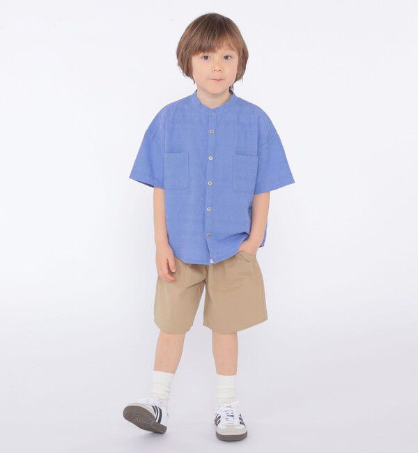 SHIPS KIDS「SHIPS KIDS:100～130cm /エンブロイダリー シャツ」|シャツ・ブラウス|