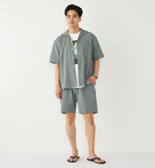 SHIPS Colors 「SHIPS Colors:〈接触冷感・吸水速乾・洗濯機可能〉ライト サッカー シャツ◇」|シャツ・ブラウス|