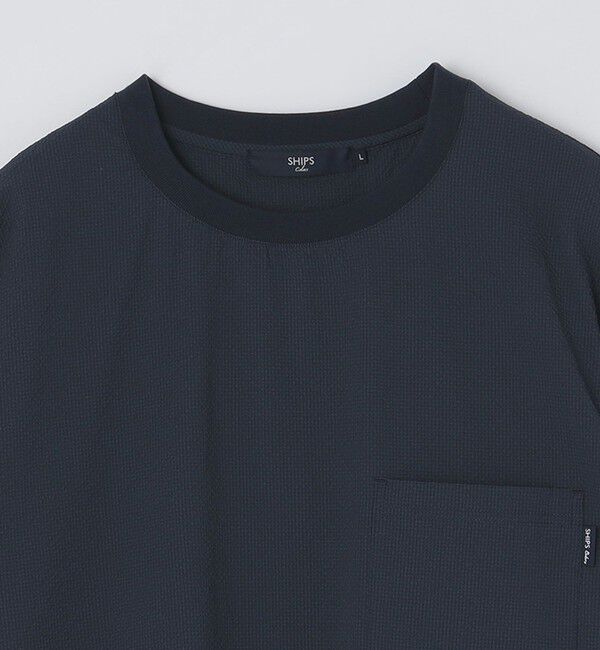 SHIPS Colors 「SHIPS Colors:〈接触冷感・吸水速乾・洗濯機可能〉ライト サッカー Tシャツ」|Tシャツ・カットソー|