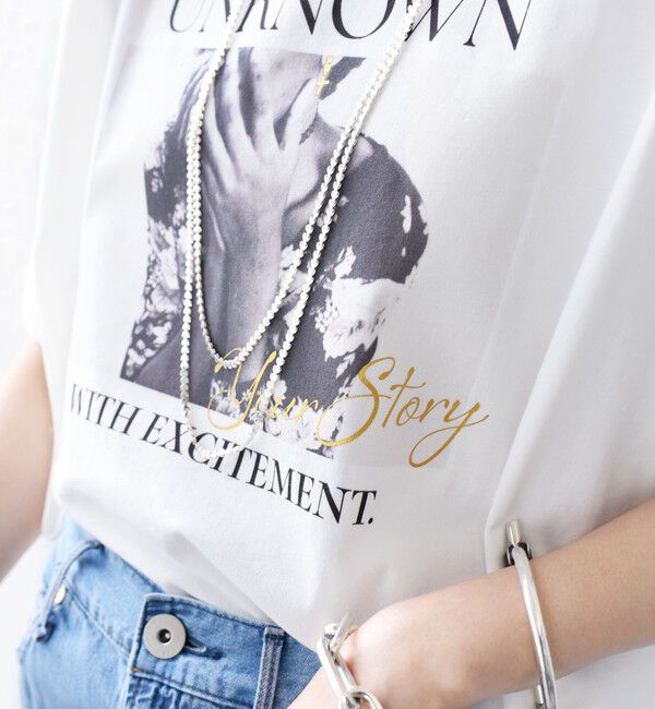 SHIPS for women「【SHIPS別注】81BRANCA:フォト ワイド TEE」|Tシャツ・カットソー|