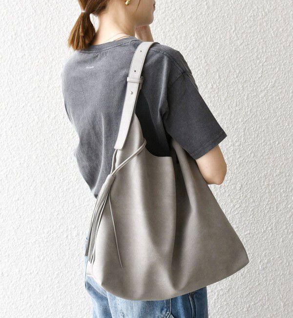 SHIPS any「《追加予約》SHIPS any: A4 タッセル ワンショルダー バッグ」|トートバッグ|