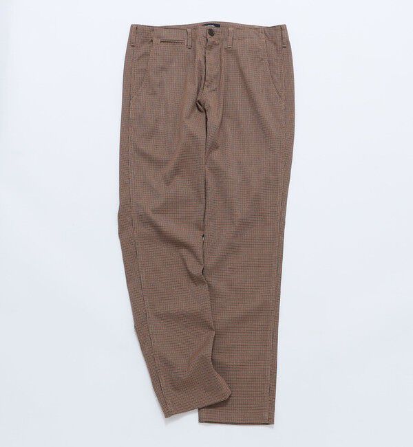 SHIPS「SHIPS: TR チェック テーパード チノ パンツ」|チノ|