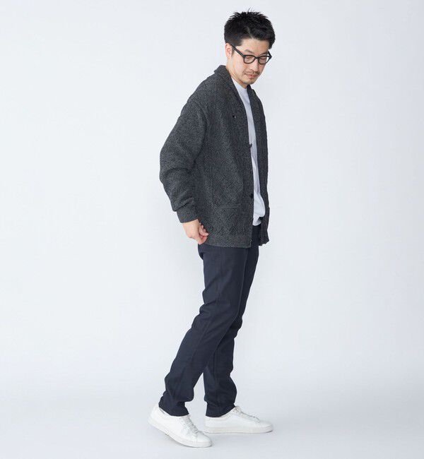 SHIPS「SHIPS: TR チェック テーパード チノ パンツ」|チノ|