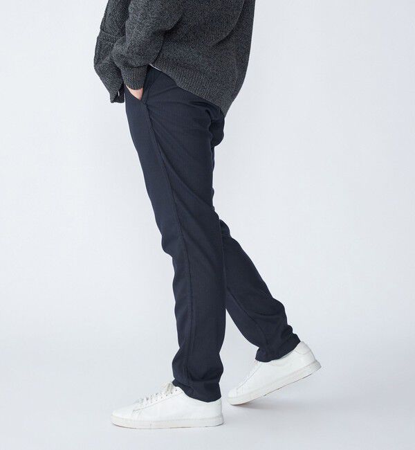 SHIPS「SHIPS: TR チェック テーパード チノ パンツ」|チノ|