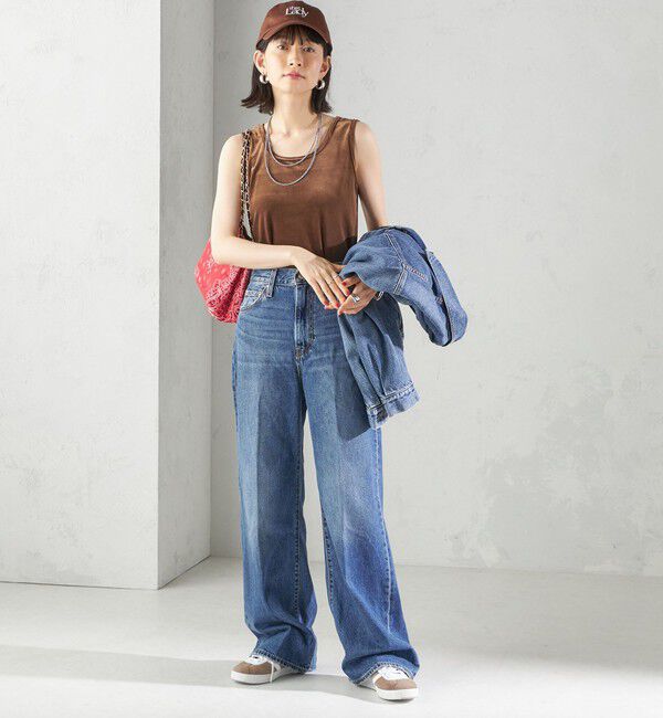 SHIPS for women「〈手洗い可能〉ポリエステル スノー ベロア 前後 2WAY タンクトップ」|タンクトップ|