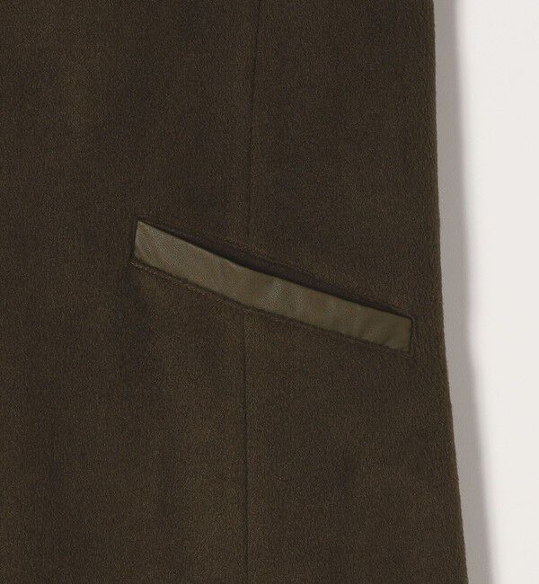 quaranciel「quaranciel: ジャージー メルトン Vネック ジャンパー スカート」|ジャンパースカート|