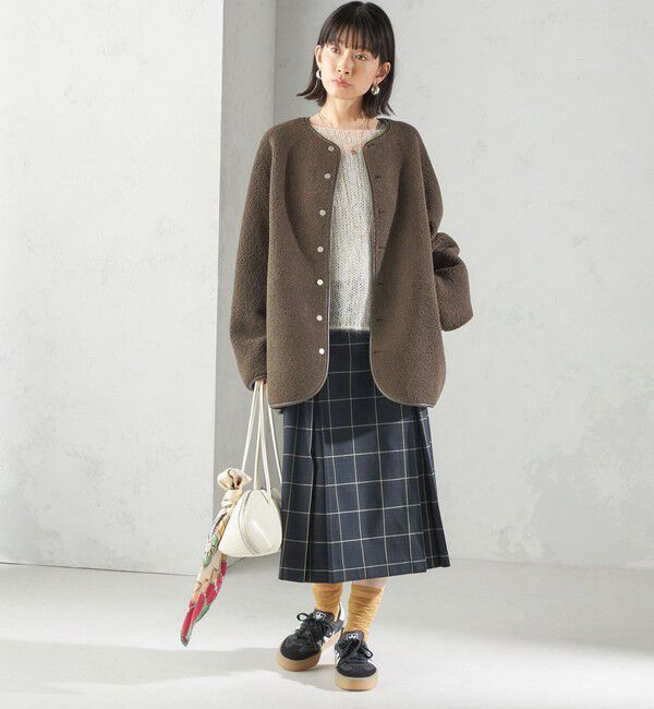 SHIPS for women「【一部WEB限定】〈手洗い可能〉NEW リバーシブル ボア ブルゾン」|ブルゾン・スタジャン|