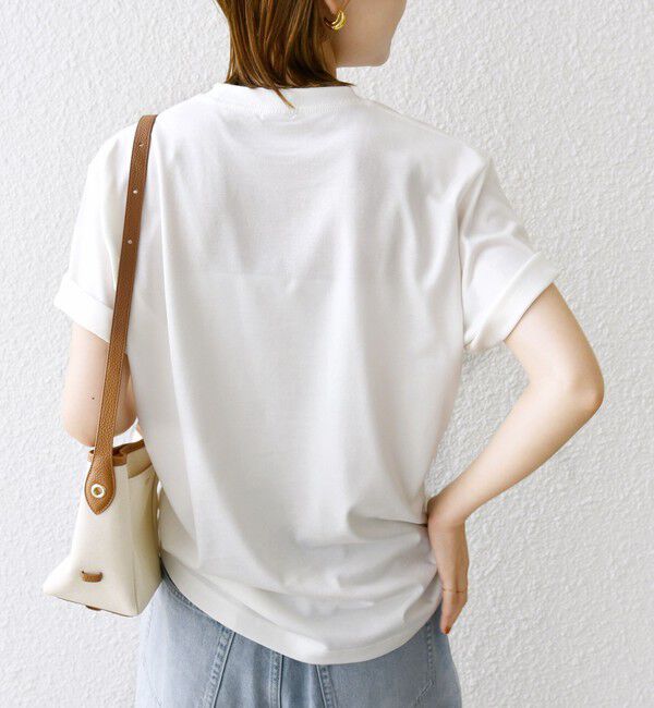 SHIPS for women「【WEB限定】コットン 天竺 ロゴ プリント TEE」|Tシャツ・カットソー|