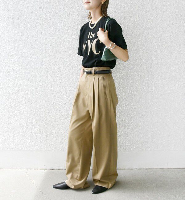 SHIPS for women「【WEB限定】コットン 天竺 ロゴ プリント TEE」|Tシャツ・カットソー|