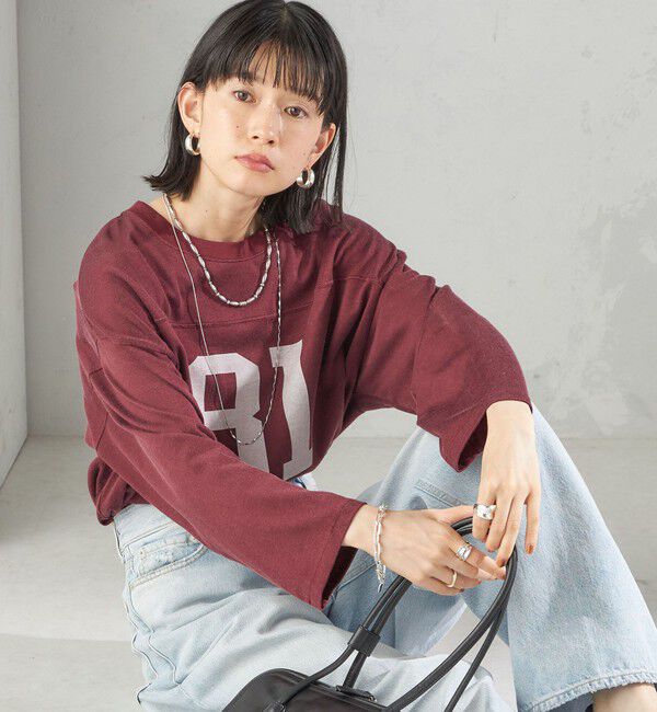 SHIPS for women「【SHIPS別注】81BRANCA:ナンバリング TEE」|Tシャツ・カットソー|