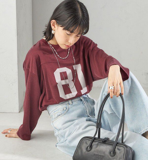 SHIPS for women「【SHIPS別注】81BRANCA:ナンバリング TEE」|Tシャツ・カットソー|