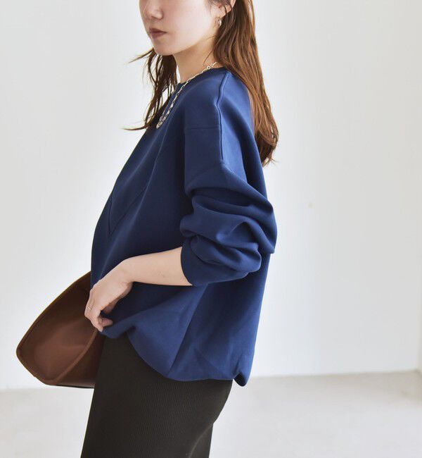 quaranciel「quaranciel:〈洗濯機可能〉ポンチ Vヨークバルーン スウェット プルオーバー」|スウェット・ジャージ|