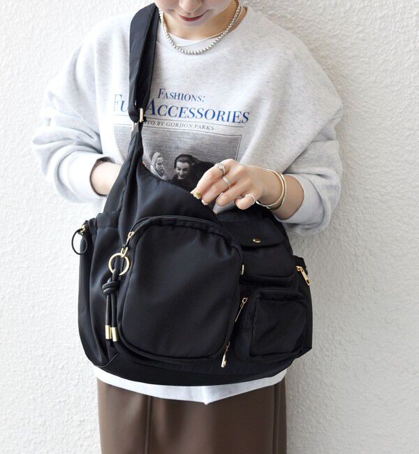 SHIPS any「《追加予約》SHIPS any: 9ポケット 2WAY ショルダー バッグ」|ショルダー・メッセンジャー|