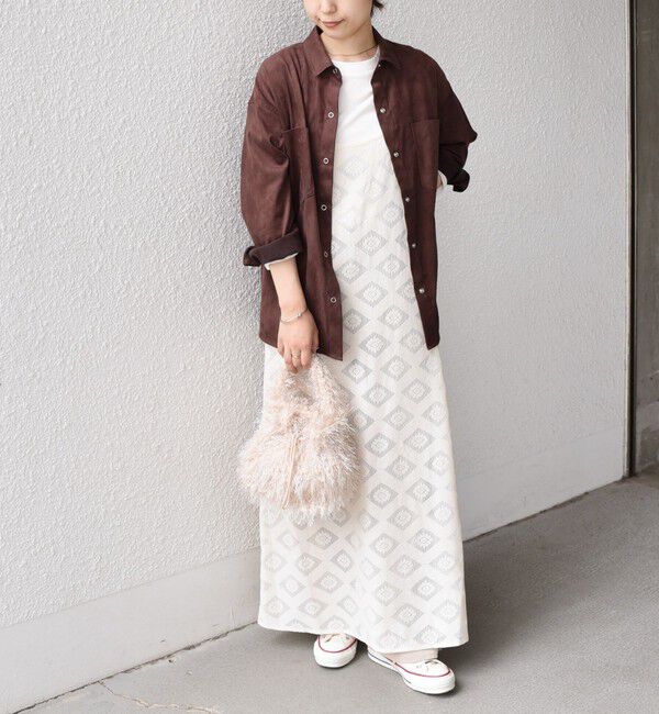 SHIPS Colors 「SHIPS Colors:〈手洗い可能〉レースキャミワンピース &times; ベーシックTEE セット◇」|ワンピース|