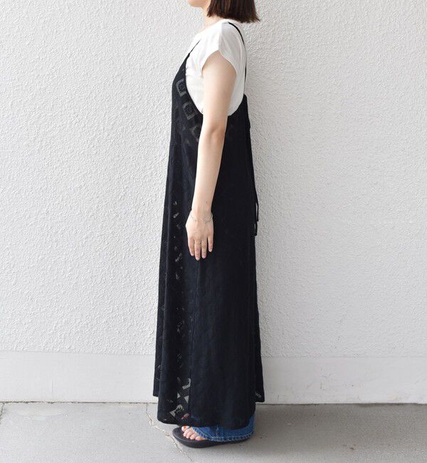 SHIPS Colors 「SHIPS Colors:〈手洗い可能〉レースキャミワンピース &times; ベーシックTEE セット◇」|ワンピース|