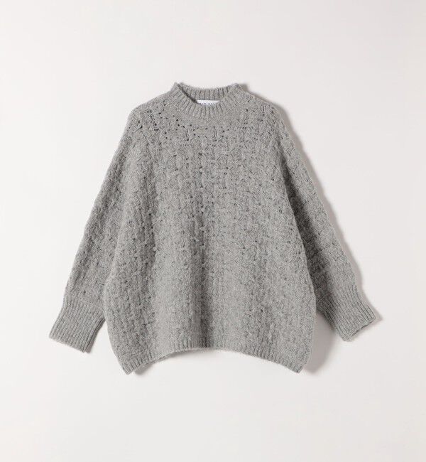 quaranciel「quaranciel:〈手洗い可能〉透かし編み クルーネック ドルマン ルーズ ニット プルオーバー」|ニット・セーター|