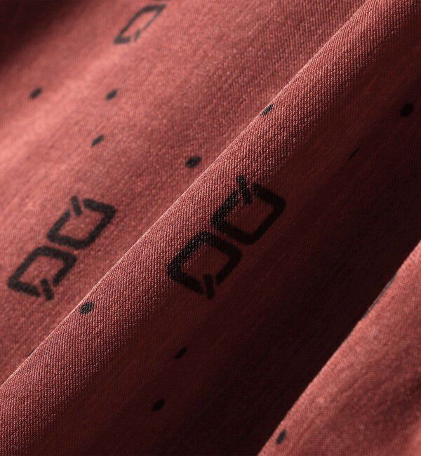 quaranciel「quaranciel:〈手洗い可能〉モノグラム ドット ロング シャツ ワンピース」|ワンピース|