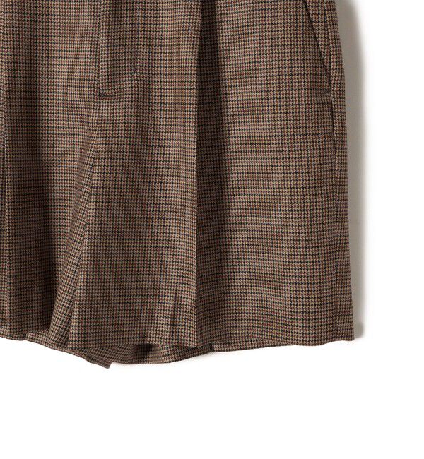 SHIPS for women「〈手洗い可能〉ウォッシャブル ウール チェック ハーフ パンツ」|その他|