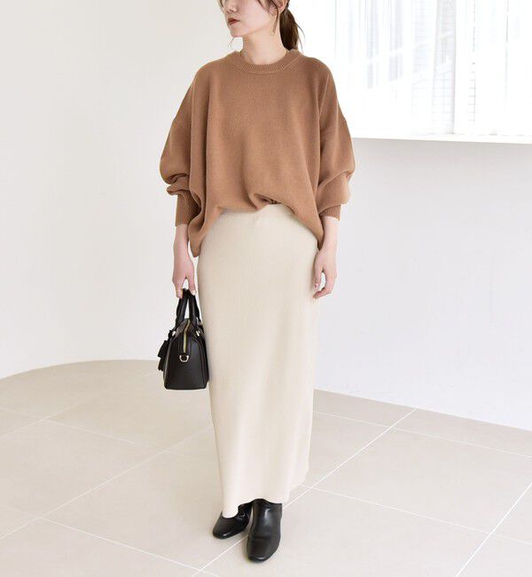 quaranciel「quaranciel:〈手洗い可能〉AQUA カシミヤ ミックス ドルマン ニット 25AW」|ニット・セーター|