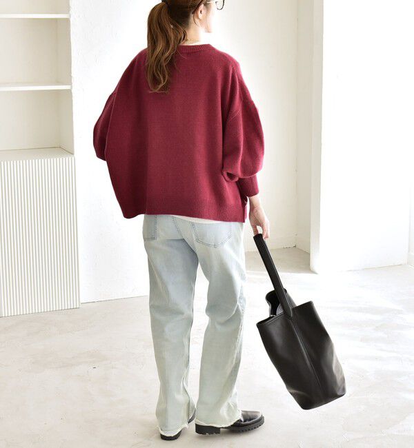 quaranciel「quaranciel:〈手洗い可能〉AQUA カシミヤ ミックス ドルマン ニット 25AW」|ニット・セーター|