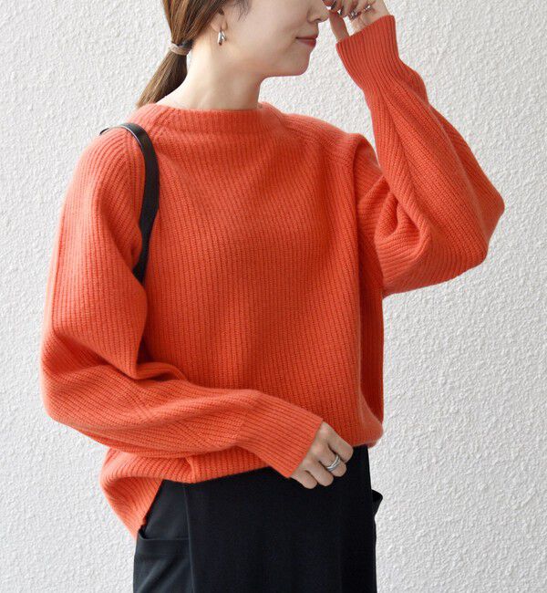 SHIPS any「《一部追加予約》SHIPS any:〈手洗い可能〉AQUA カシミヤ ミックス ハイネック ニット」|ニット・セーター|