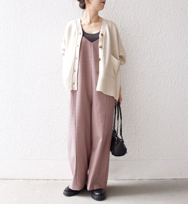 SHIPS any「SHIPS any:〈洗濯機可能〉ガンクラブ チェック サロペット パンツ」|オールインワン|