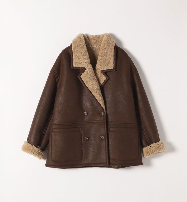 quaranciel「quaranciel: ムートンライク ボア ボンディング ジャケット コート」|その他|