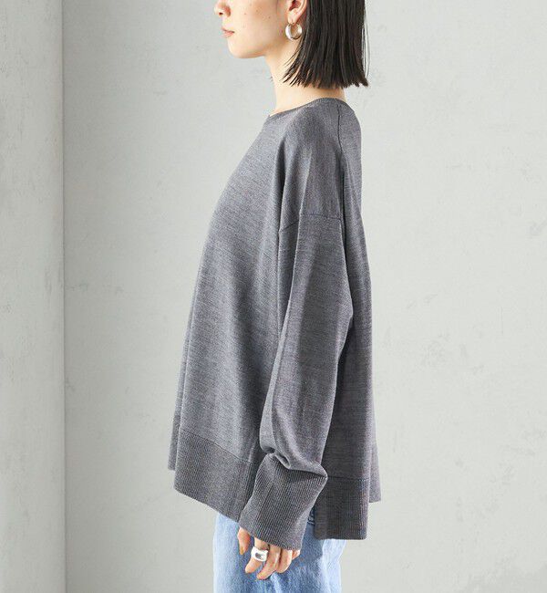 SHIPS for women「〈手洗い可能〉14G ウォッシャブル クルーネック ニット プルオーバー」|ニット・セーター|