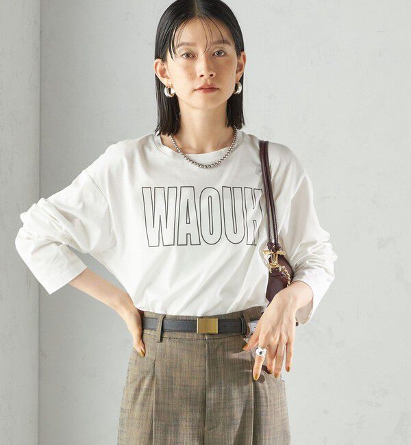 SHIPS for women「プリント ロゴ ロング スリーブ TEE」|Tシャツ・カットソー|