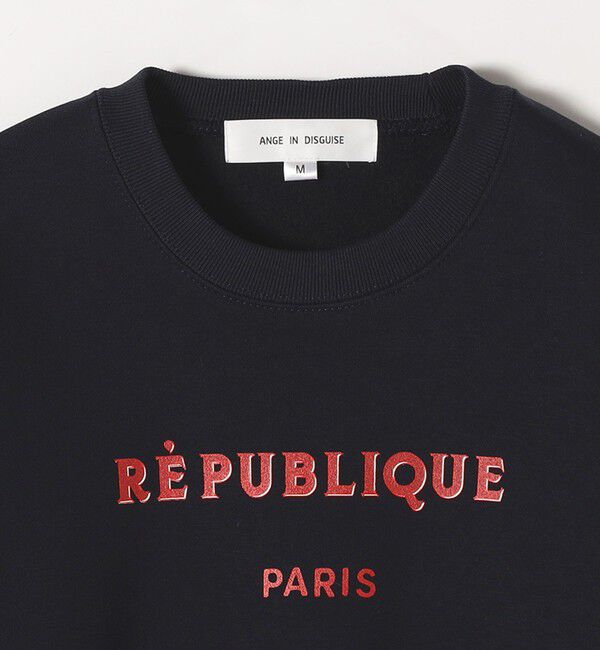 quaranciel「《一部追加予約》ANGE IN DISGUISE:〈手洗い可能〉デザイン ロゴ プリント スウェット」|スウェット・ジャージ|