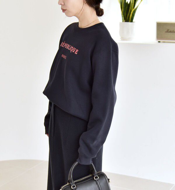 quaranciel「《一部追加予約》ANGE IN DISGUISE:〈手洗い可能〉デザイン ロゴ プリント スウェット」|スウェット・ジャージ|